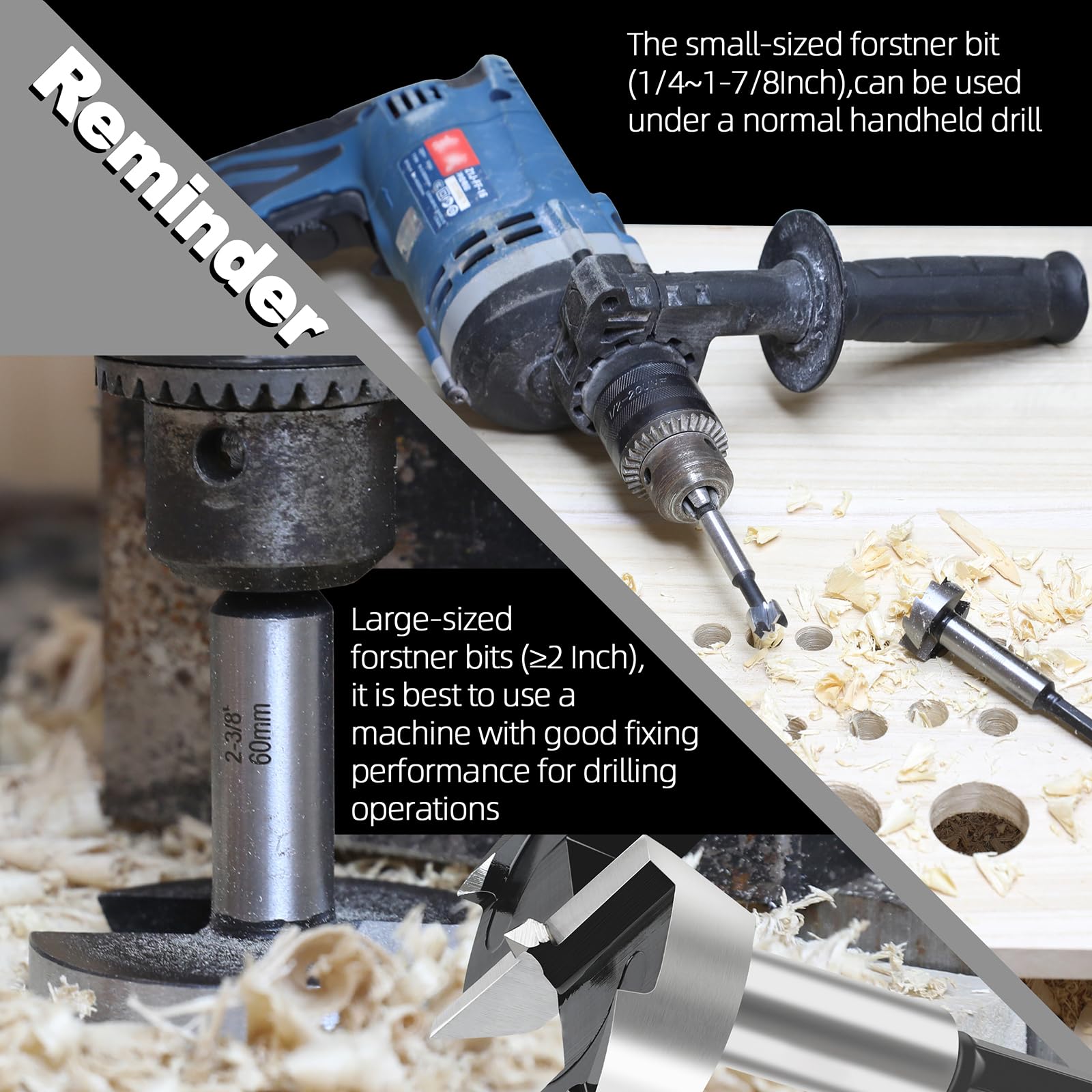 Punta Forstner da 1-1,4 cm per la lavorazione del legno, punta da trapano Forstner da 1-1,4 cm per legno