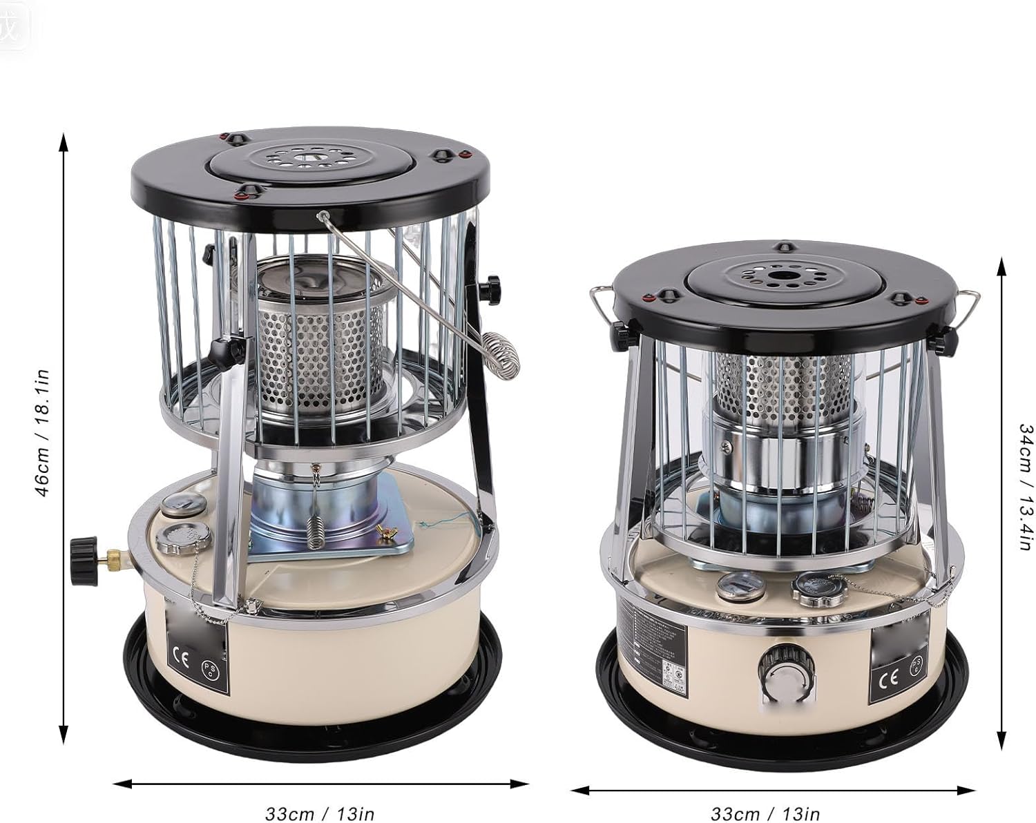 5.2L 2.6KW Kerosene Space Heater, Portable Kerosene Heaters for Outdoor with Storage Bag, Stove Non Electric Heater for Indoor Camping Tent Ice Fishing Emergency