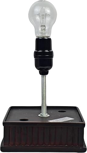 Miniatura 6 de Lámpara de mesa estilo Tiffany Banker Blanco Amarillo Manchas Jeweled Vidrieras Mesita Vintage Antiguo 18" Alto 5" Ancho Hecho a Mano Regalo