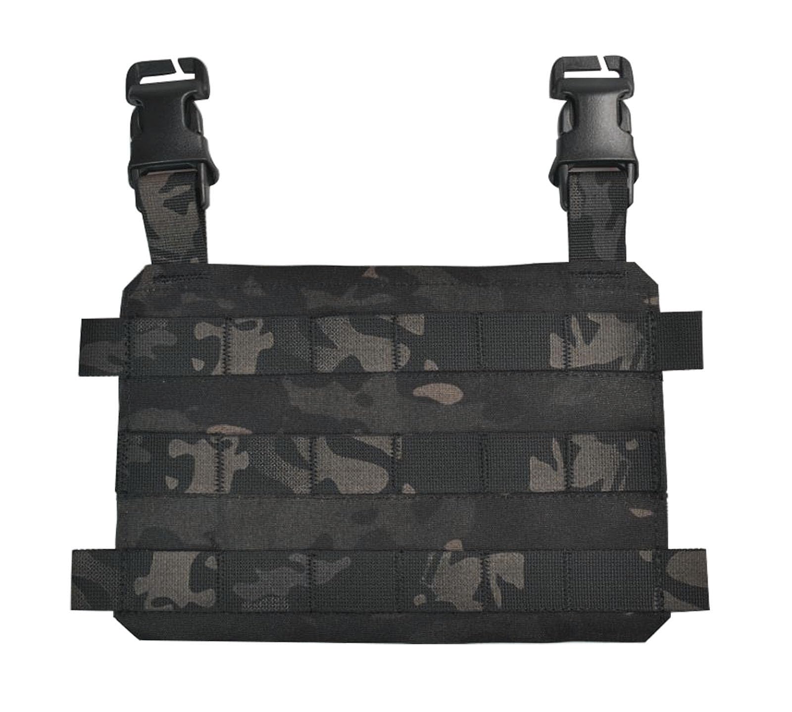 JFFCESTORE Tactical MOLLE Placard Molle Gear Expand adaptation platform with Hook-and-Loop Backing for Tactical Vest (Black camo)