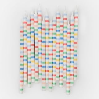 Meri Meri Happy Birthday Candles for Cake (Pack of 16), 2 Sizes of Birthday Cake Candles, Unscented, Meri Meri Candles