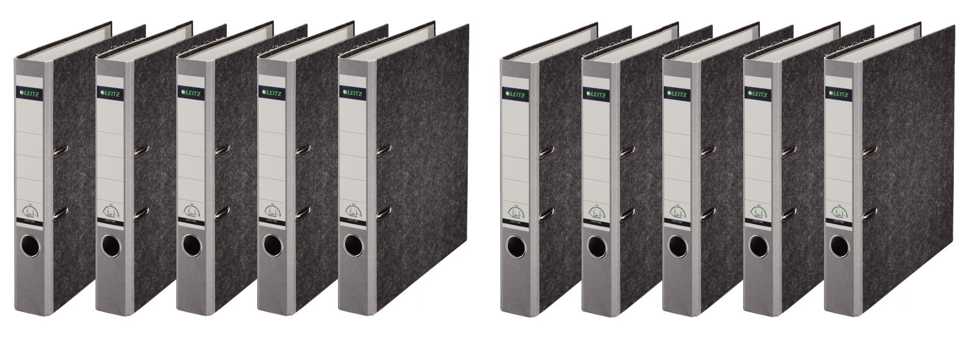Leitz 1080/1050 Standard Ordner A4 (schmal | 10er Pack, grau)
