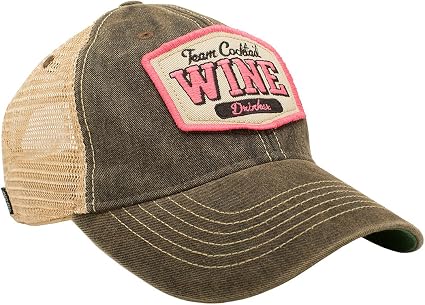 Team Cocktail Wine Drinker Mesh Trucker 