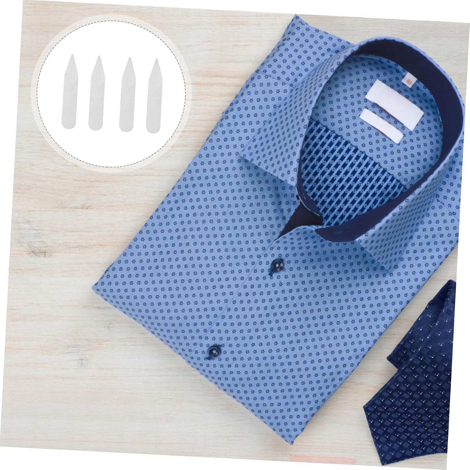 Baluue 600pcs Transparent Collar Stays Shirt Collar Support for Men and Women Keeps Dress Shirts Crisp and Stylish for Formal Wear and Business Attire