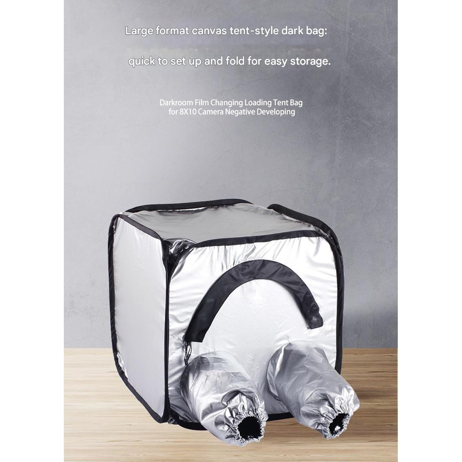Borsa da tenda portatile professionale a prova di luce per l'elaborazione di film e la fotografia della camera oscura Accessori Lightproof Darkroom Bag per la fotografia