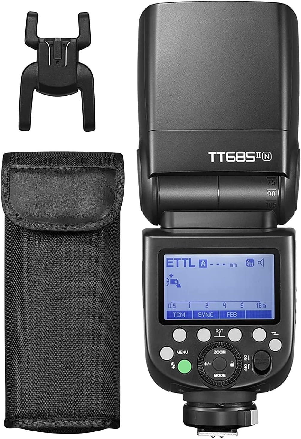 GODOX TT685II-N TTL Flash for Nikon Camera Flash Speedlite, 2.4G Wireless X System GN60 1/8000s HSS Flash, 0.1-2.6s Recycle Time, Quick-Release Lock, Compatible for Nikon DSLR Cameras