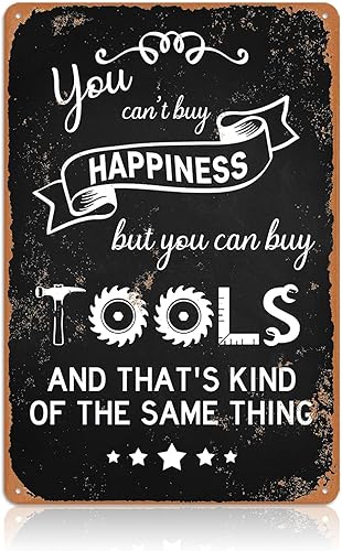 Miniatura 1 de Letreros de garaje para hombres, decoración de tienda de mecánicos, divertidas, regla de metal, letreros de estaño para papá, regalos de garaje,