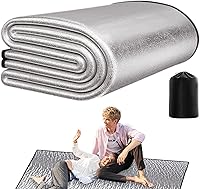 Vista 1 de Almohadillas de camping para dormir – Alfombrilla de dormir al aire libre con capa impermeable y de papel de aluminio Almohadilla de viaje