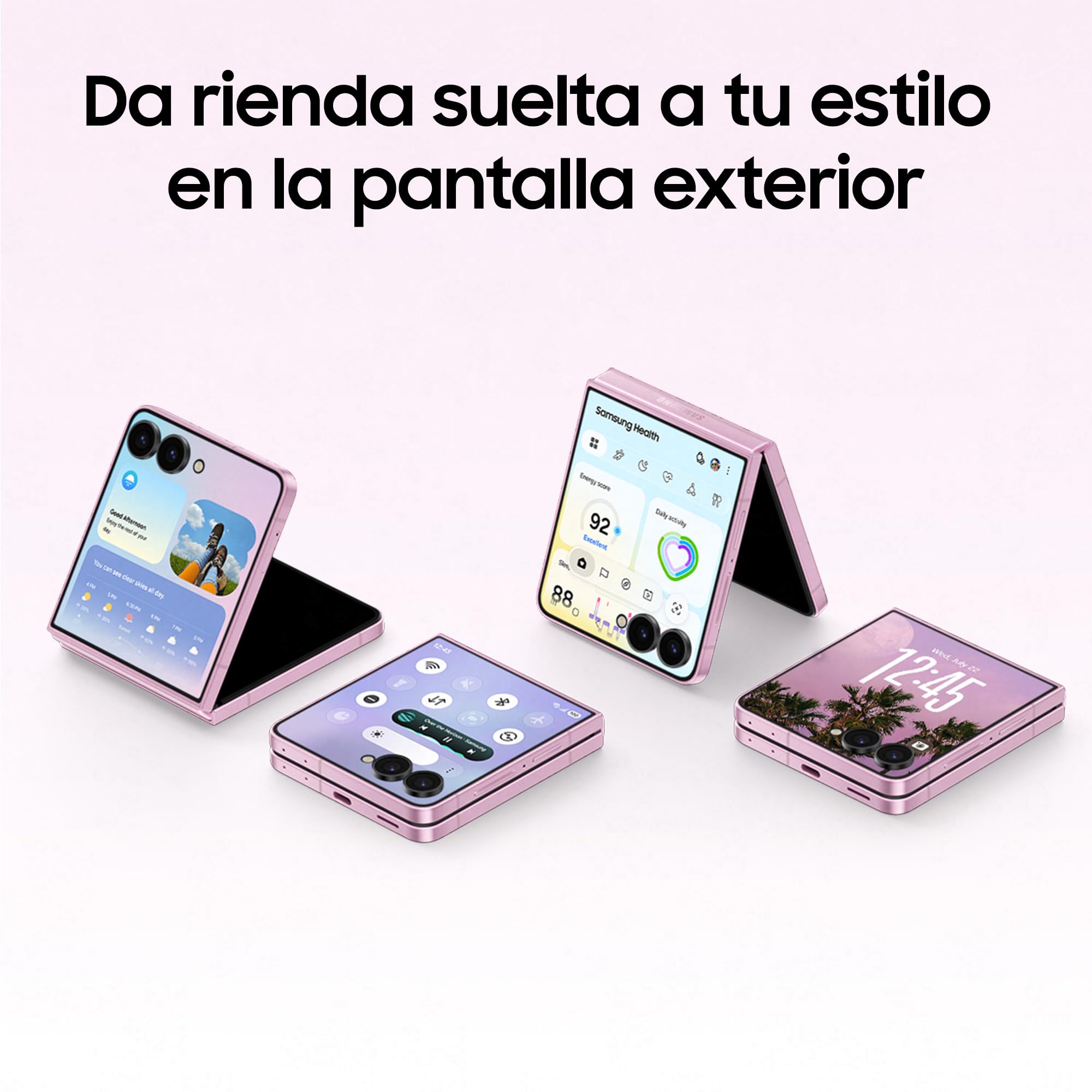 Samsung Galaxy Z Flip8, 256 GB, Teléfono Móvil con IA, Grafito | Smartphone Android, Cámara Selfie Manos Libres, Memoria 12 GB, Batería 4300 mAH, Now Brief, FlexWindow, Garantía 3+1 Años
