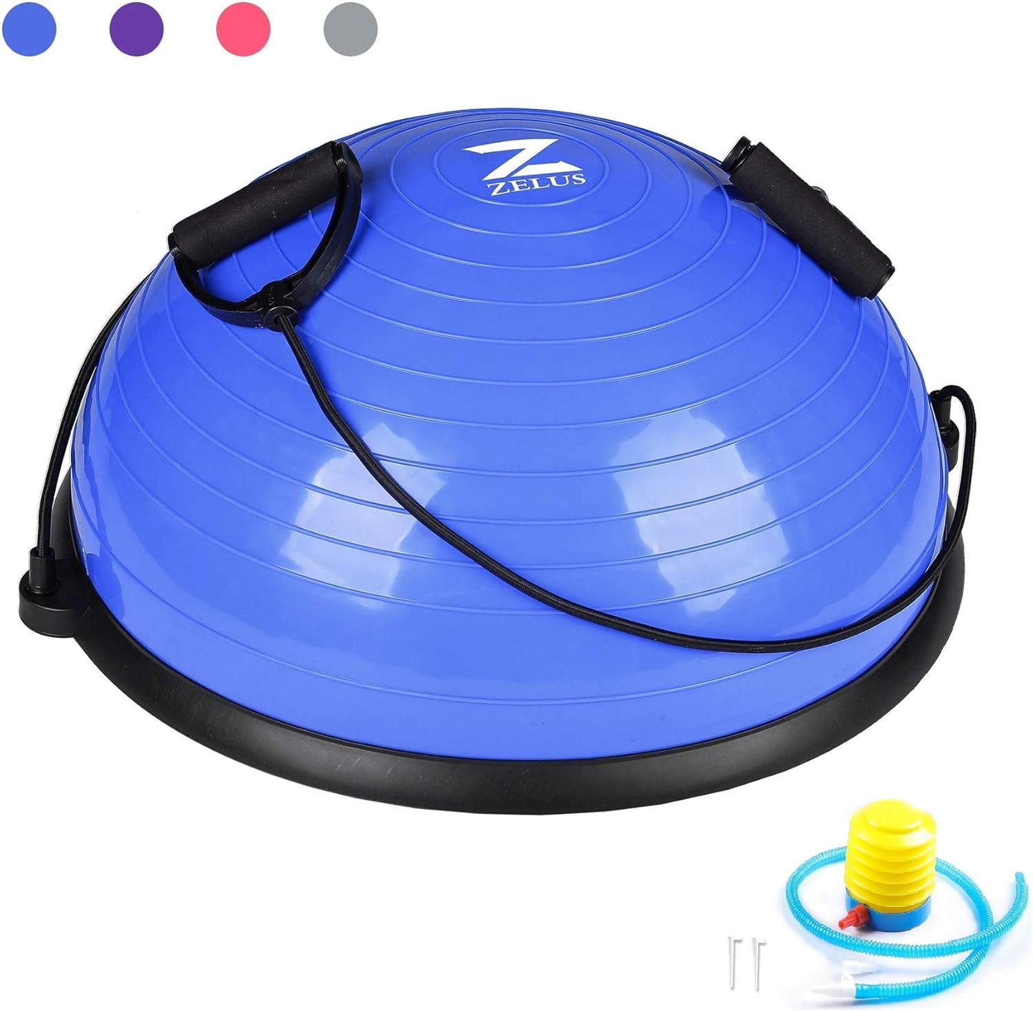ZELUS Balance Ball Trainer Half Yoga Exercise Ball with