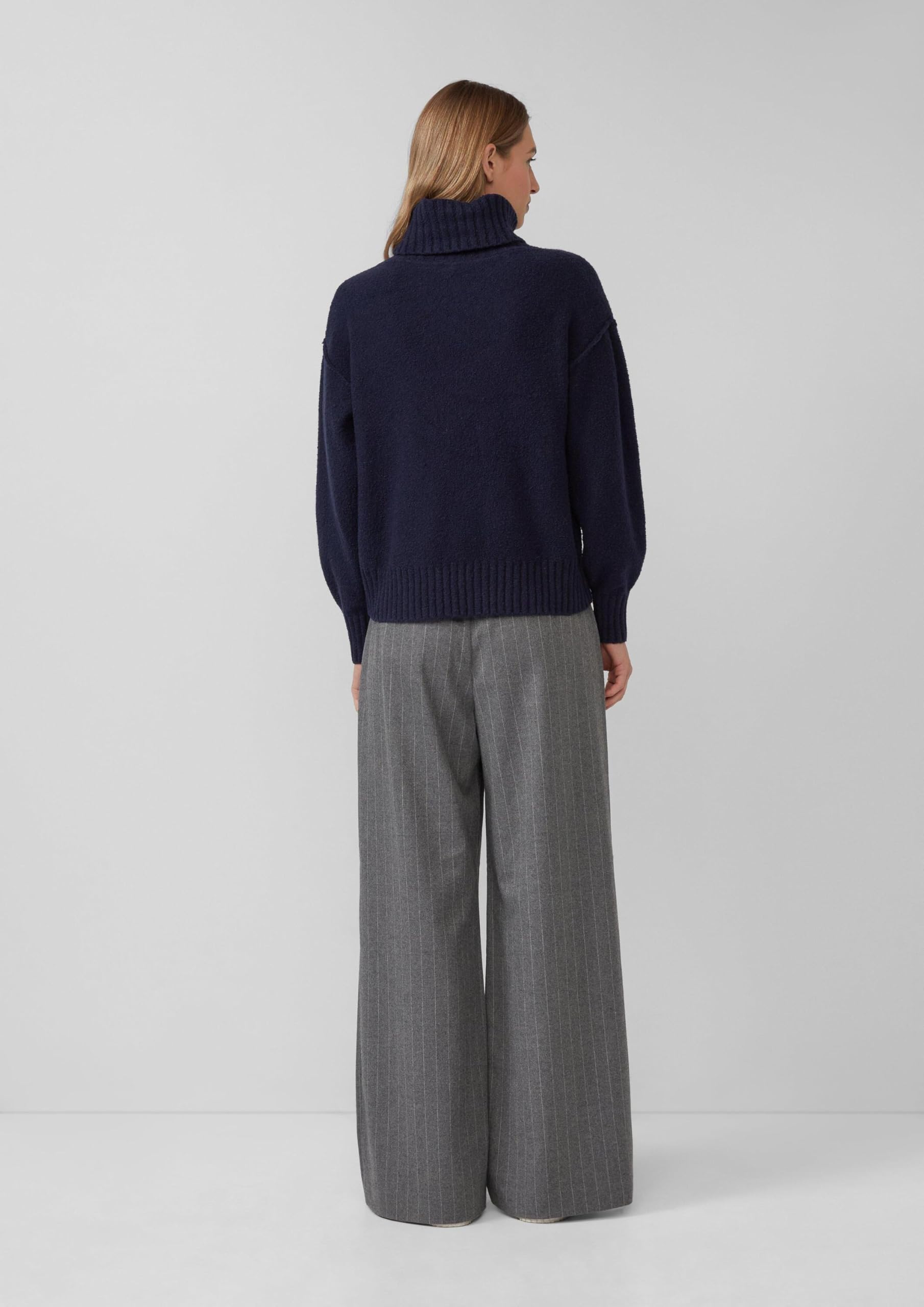 s.Oliver Kuscheliger Strickpullover mit breitem Rollkragen