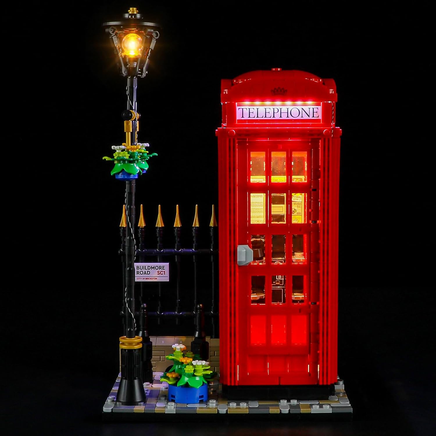 BRIKSMAX Light Kit for Lego-21347 Red London Telephone Box - Compatible with Lego Ideas Building Set- Not Include Lego Set