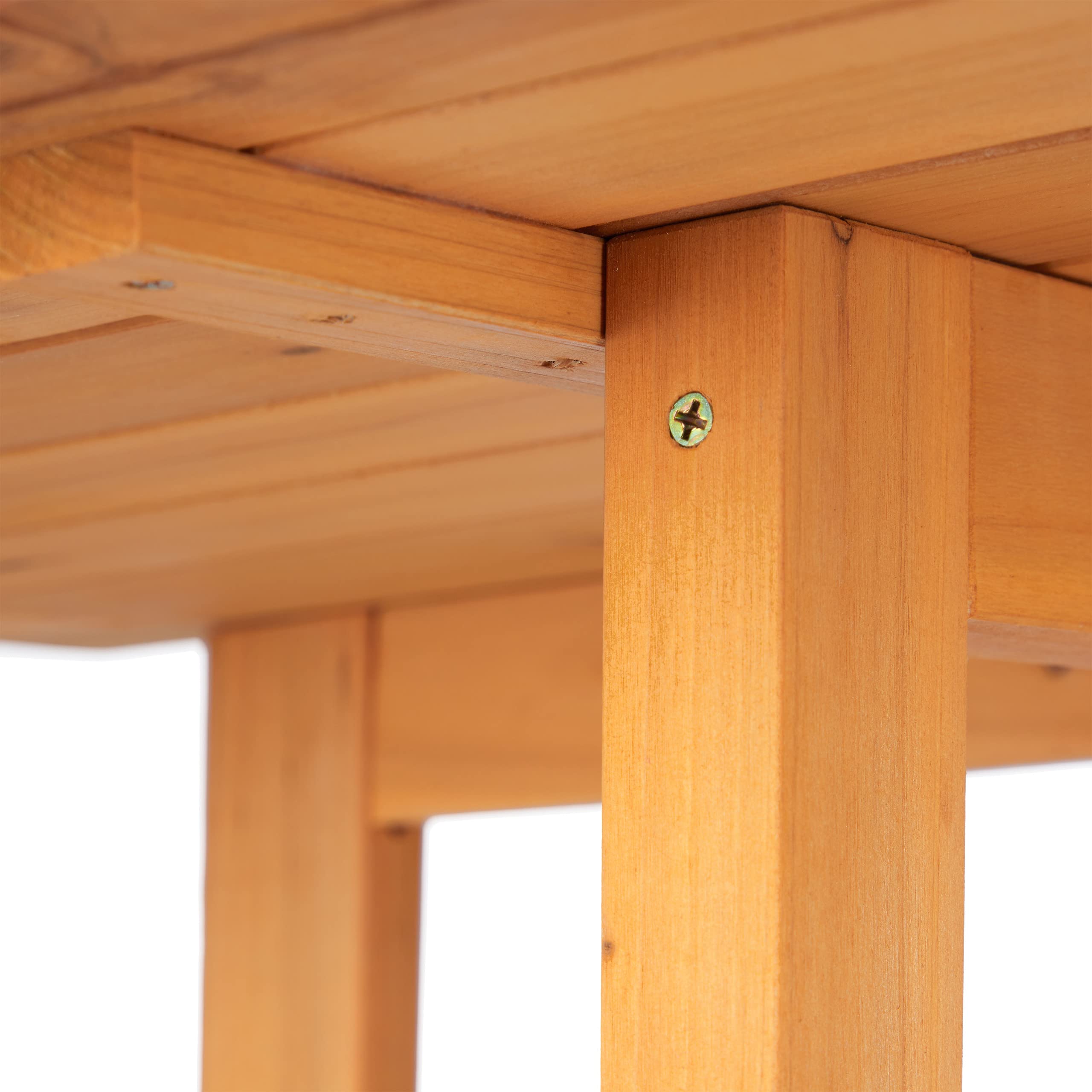Relaxdays Mesa Plegable, Madera, Mesita Rectangular Terraza, Exterior, Balcón y Jardín, de Pared, 73x80x50 cm, Natural