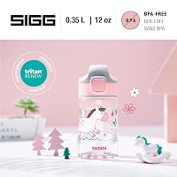 SIGG Miracle gyerek Tritan ivópalack szívószállal, szivárgásmentes, BPA-mentes, karcolásálló, iskolába és sportra, 0,35 l / 0,45 l 2