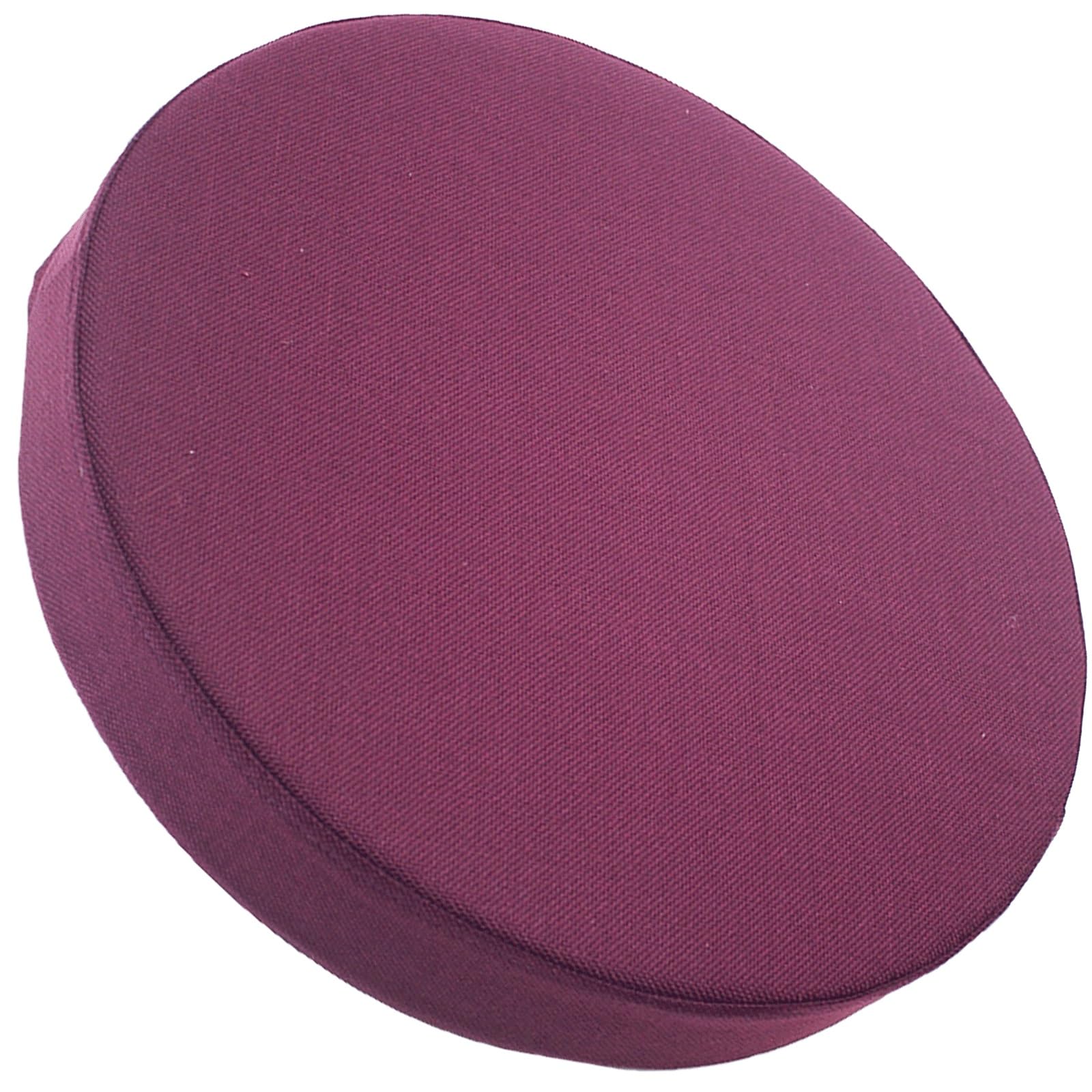 uyeoco Round Seat Cushion, 3/5/8cm thick, 30/35/40/45/50cm, Memory Foam Round Stool Cushion, Circle Chair Pad with Removable Cover for Dining Kitchen Bar Chairs(Violet,45x3cm)