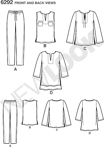 Miniatura 2 de New Look 6292 - Patrones de costura para mujer (tallas A, talla L), multicolor