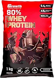 Whey Protein Concentrado 80% Growth Supplements (1KG) - Chocolate