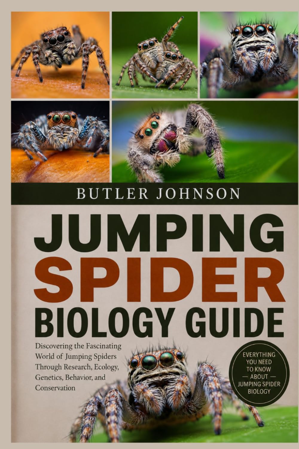 JUMPING SPIDER BIOLOGY GUIDE: Discovering the Fascinating World of Jumping Spiders Through Research, Ecology, Genetics, Behavior, and Conservation