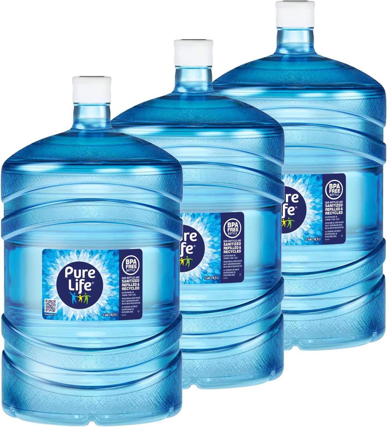 Pure Lifeยฎ Purified Water - Three Bottle Bundle (5-Gallons each bottle)