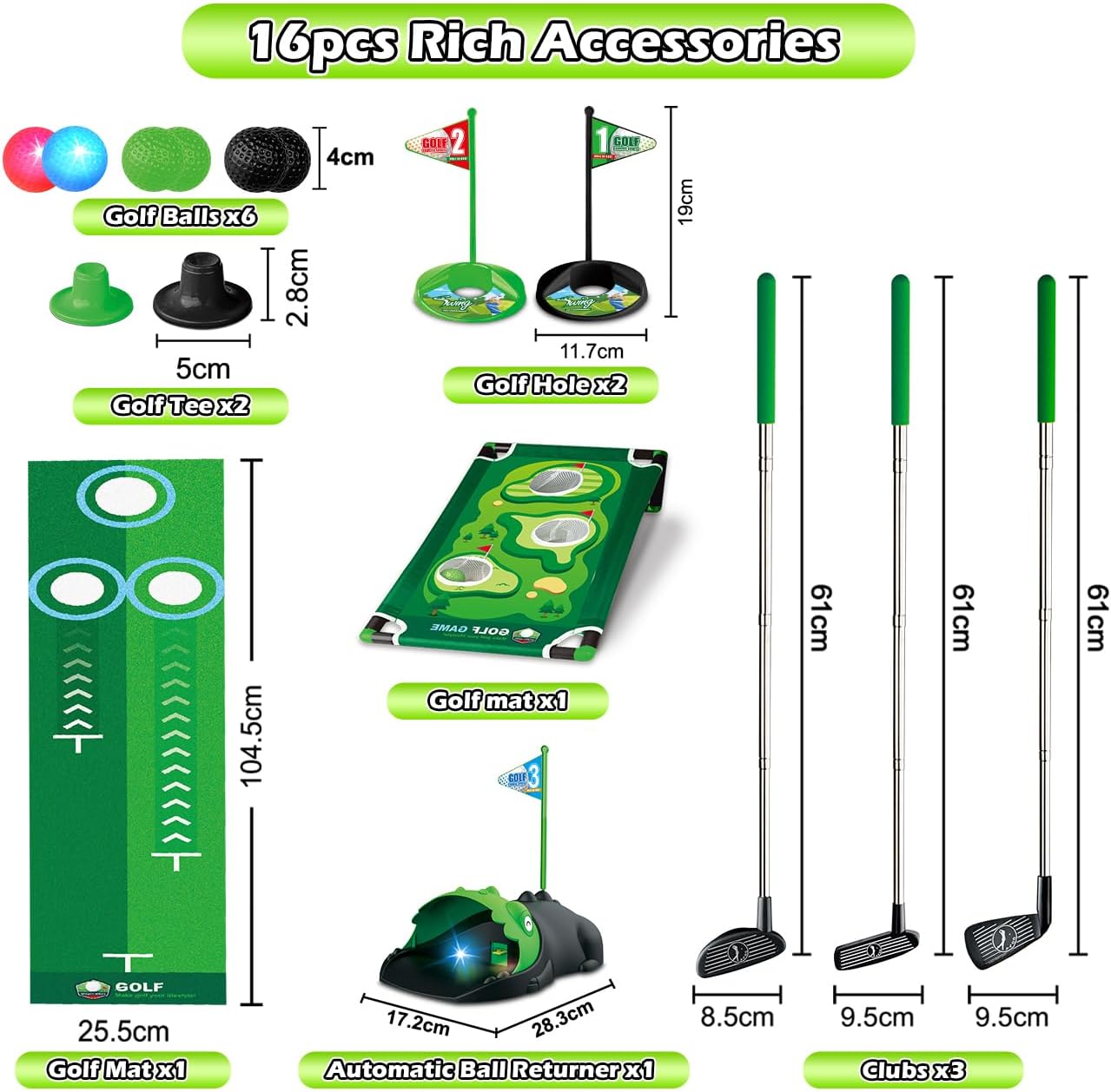 Terramus Kids Golf Dinosaur Automatic Golf