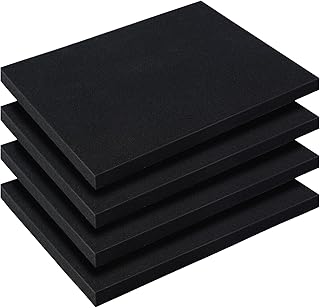 4 PCS Polyurethane Foam Sheet-15.7x11.8x0.98 Inch Cuttable Polyurethane Foam Pads-Packing Foam Pads for Toolbox Camera Storage and Crafts (4)