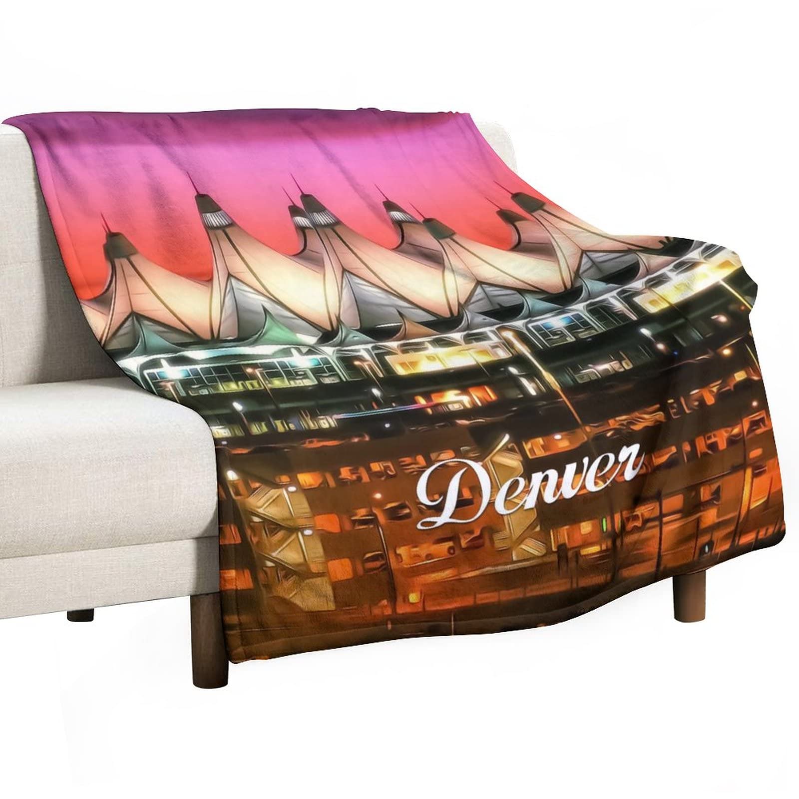 Couverture polaire Denver 130x150 cm réversible en flanelle douce