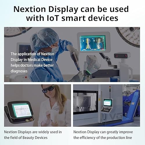 Miniatura 40 de Nextion Pantalla táctil resistiva LCD-TFT LCD-TFT de 10.1 ″ NX1060P101-011R-I 1024 * 600, ampliamente utilizado en dispositivos inteligentes IoT