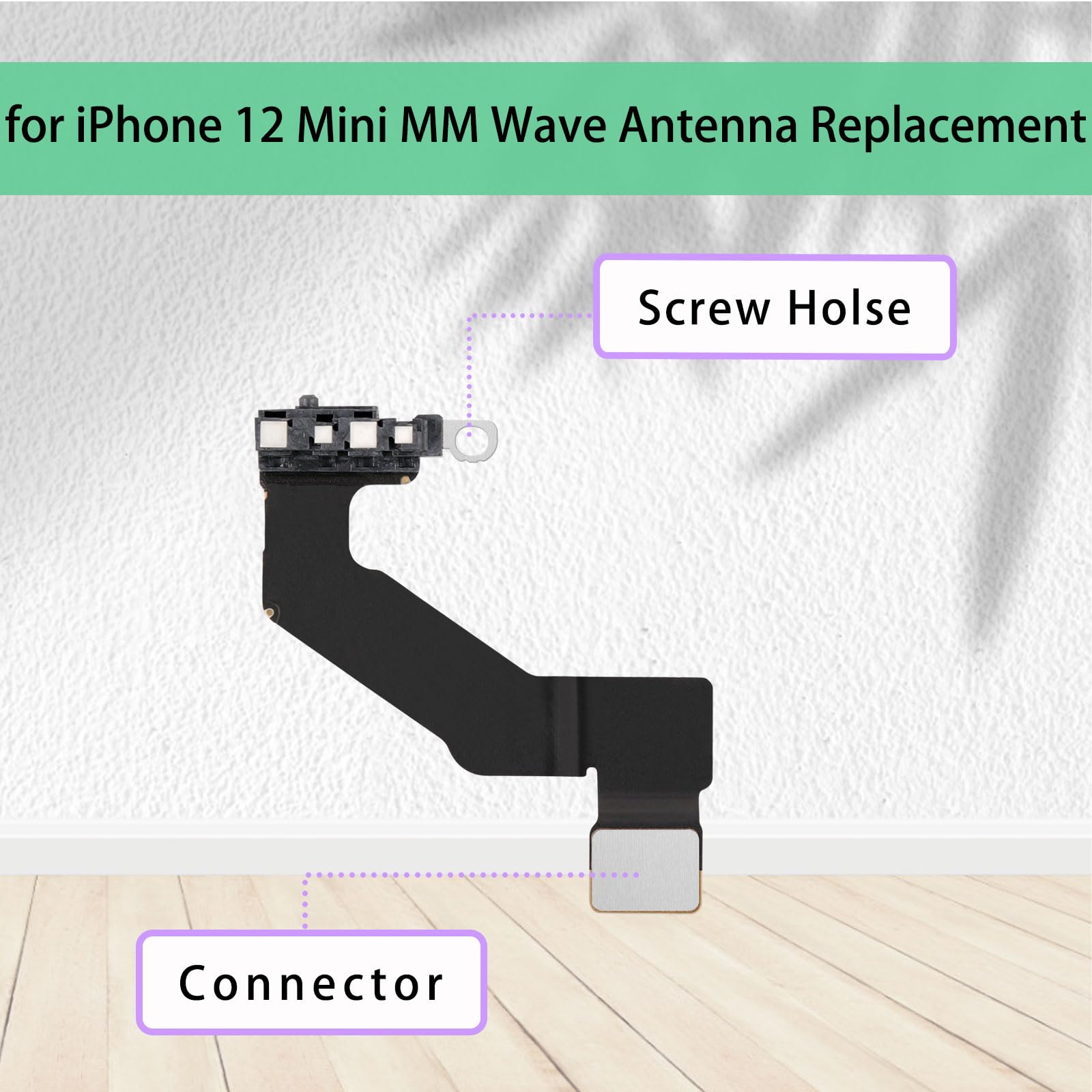 Risidamoy for iPhone 12 Mini Replacement Cellular Signal Antenna for iPhone12 Mini 5G Module Flex Cable Compatible with A2176 A2398 A2399 A2400