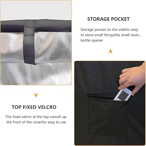 Miniatura 5 de Funda para estantería, impermeable, a prueba de polvo, se adapta a estantes de 48 pulgadas de ancho x 18 pulgadas de profundidad x 72 pulgadas de