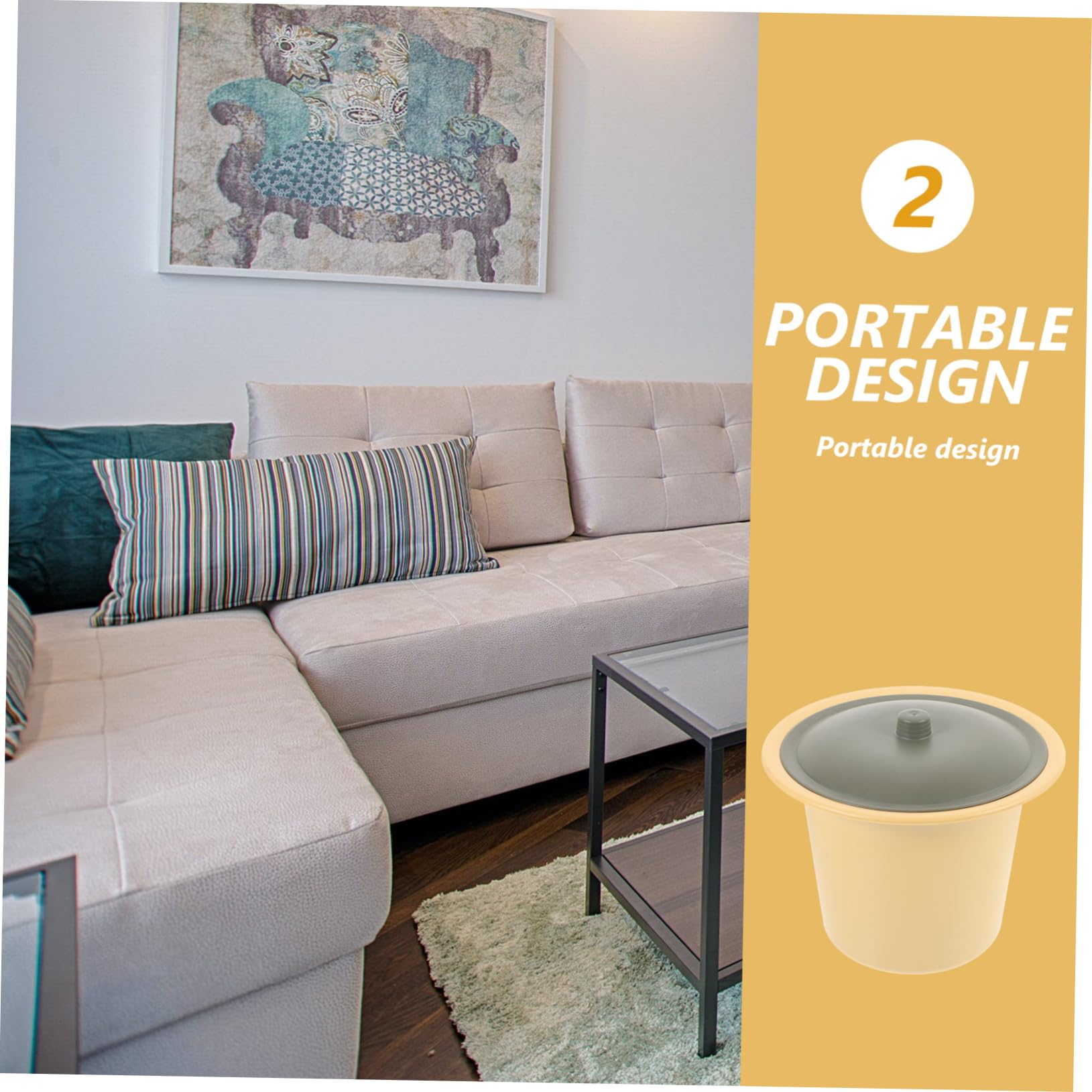 Beavorty Plastic Portable Bedpan Lid Urine Pots for Elderly Home Hospital Odor-