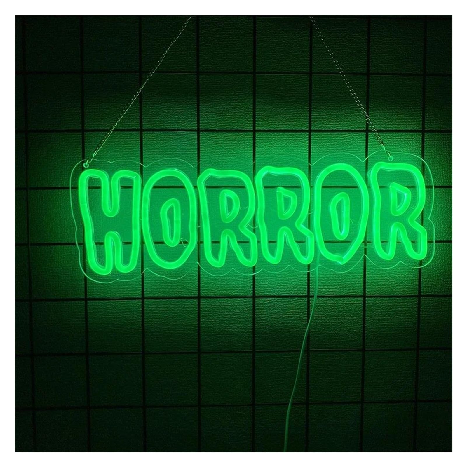 SHOUXI Sign Lamp Horror Neon Sign for Wall Decor Horror Space Room USB Dimmable Light for Party Club Game Room Lover 43cmх15.1cm