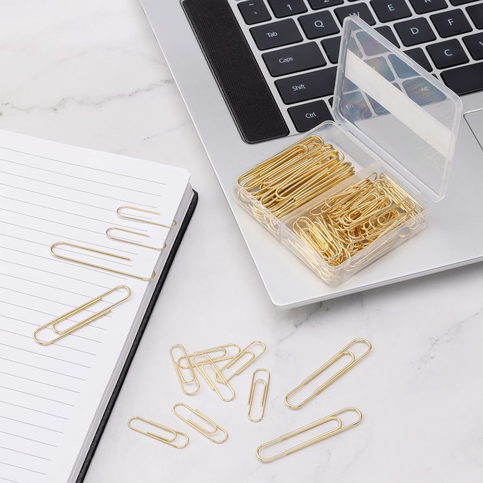 Graffette Dorate In Portaclip Di Marmo - 100 Pezzi 28mm, Elegante E Pratico - Foto 13