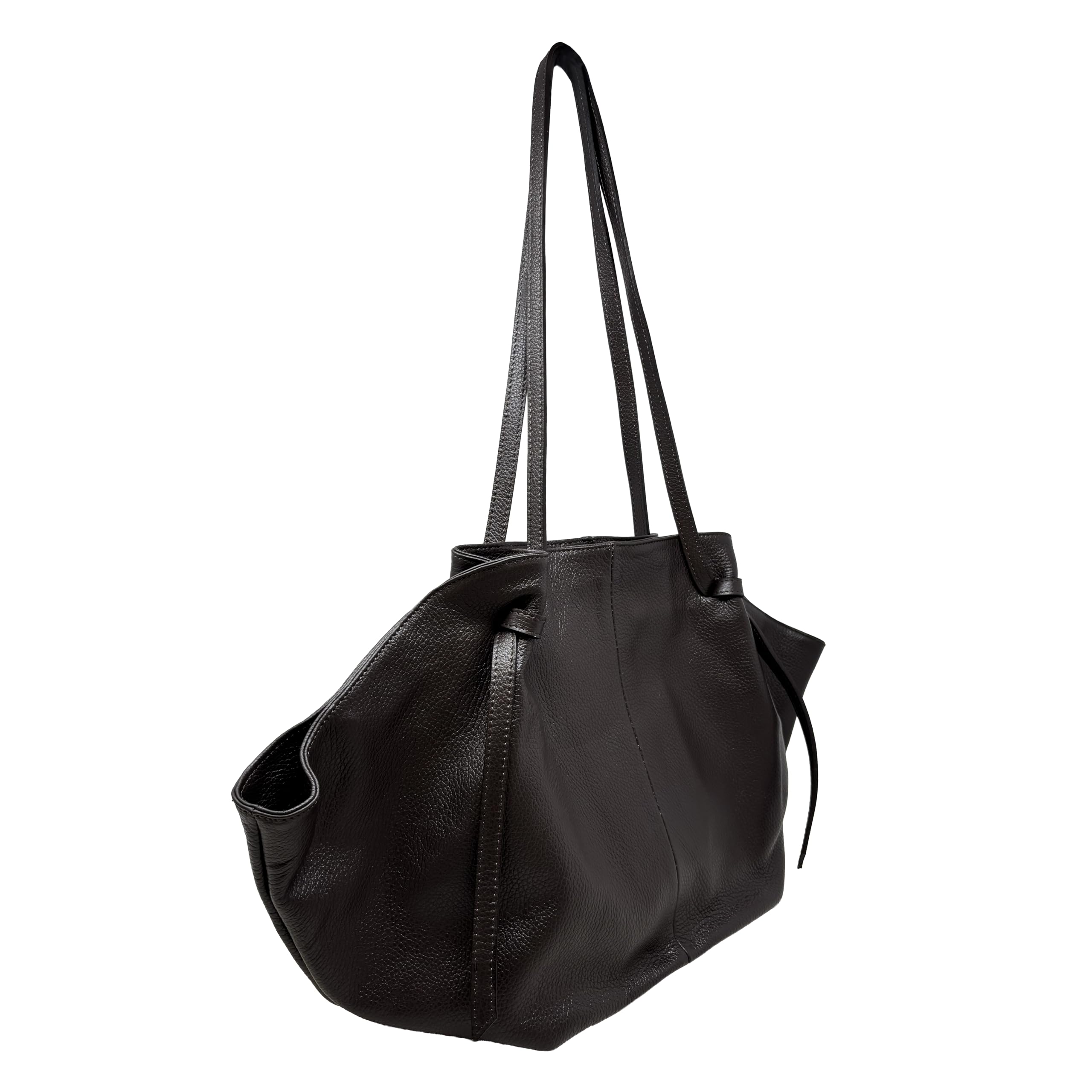 Chicca Borse Borsa a Mano Grande Shopper a Spalla da Donna in Pelle Dollaro