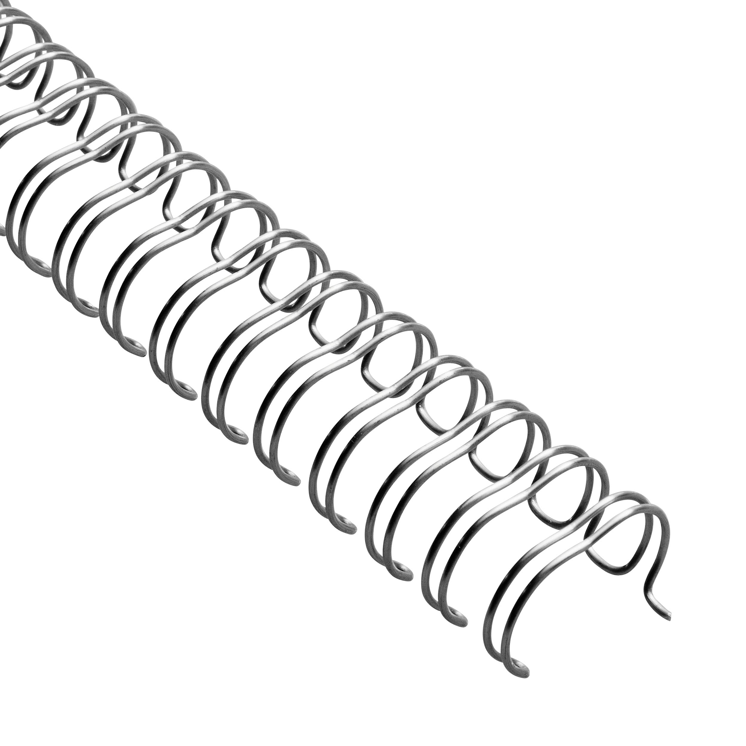 LEO's - Premium Metall Binderücken A4 - Drahtringe Ø= 19,0mm silber n.c.,3/4"Teilung 2:1-23 Schlaufen Metallbinderücken - Drahtkämme/Bindekämme vom Fachhandel - Kammbinderücken für Dokumente 50 St.