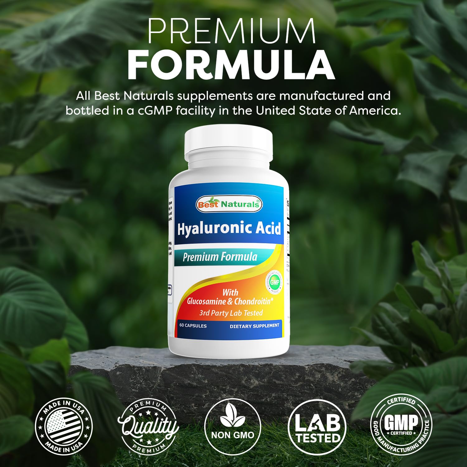 Best Naturals Hyaluronic Acid 100 mg 60 Capsules - Support Healthy Joints and Youthful Skin — Amazon image 5