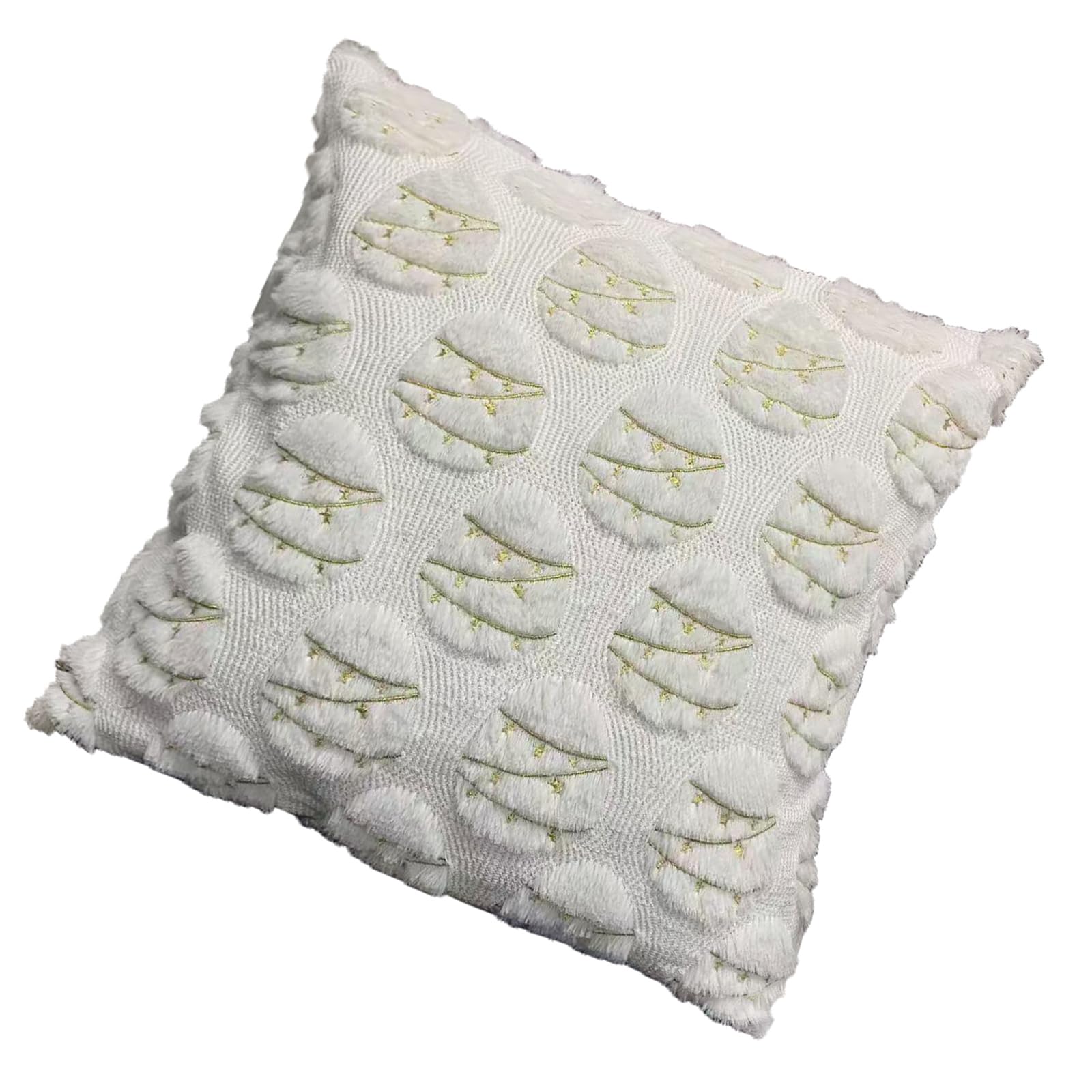 Piceioep Embroidered Rabbits Eggs Plush Throw Pillow Cover with Zippers Festives Square Cushion Cover Pillowcase Decors Washable Pillow