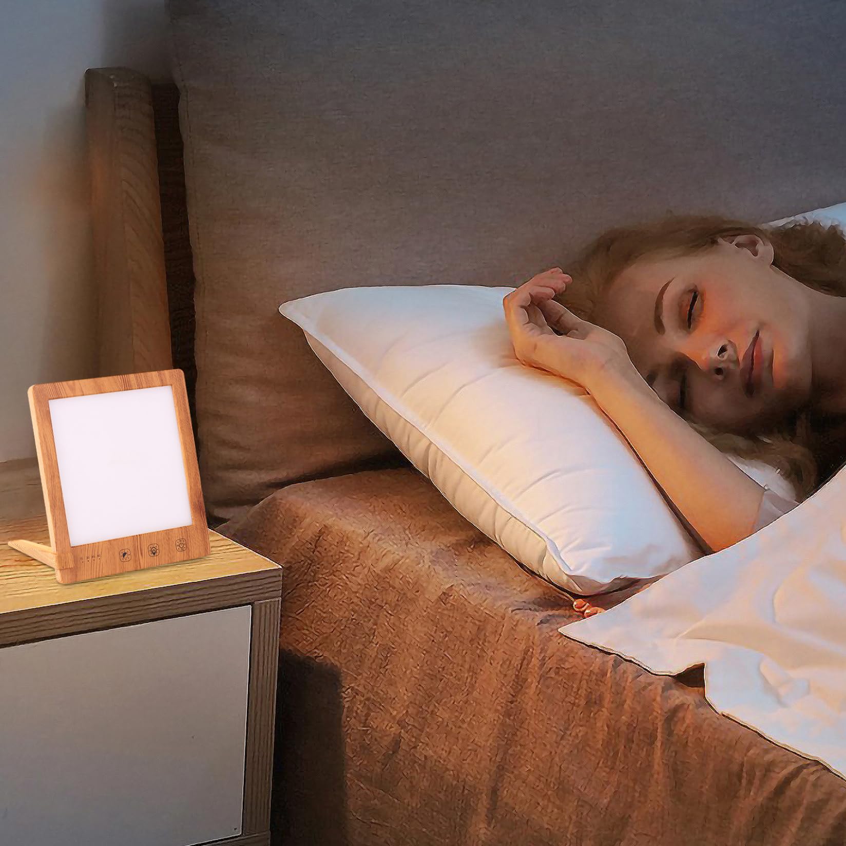 Lampada Triste 10000lux 3000K-6500K Luce Triste USB con 3 Modelli di Colore, 4 Livelli di luminosità Lampada Diurna con 4 Timer Ambiente Timer Dimensione compatta Lampada da Sole Lampada
