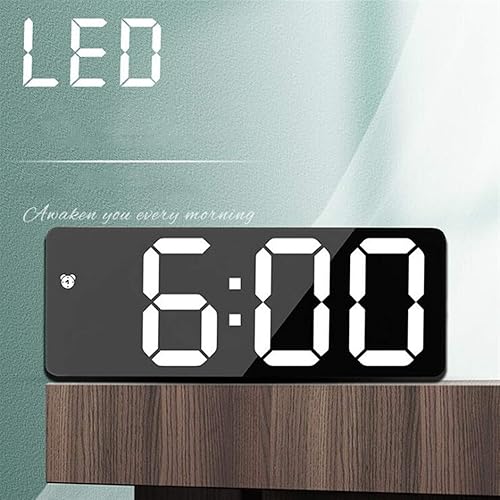 Miniatura 5 de Alarm Clock, Alarm Clock LED Digital Clock Voice Control Snooze Time Temperature Display Night Mode Reloj Digital