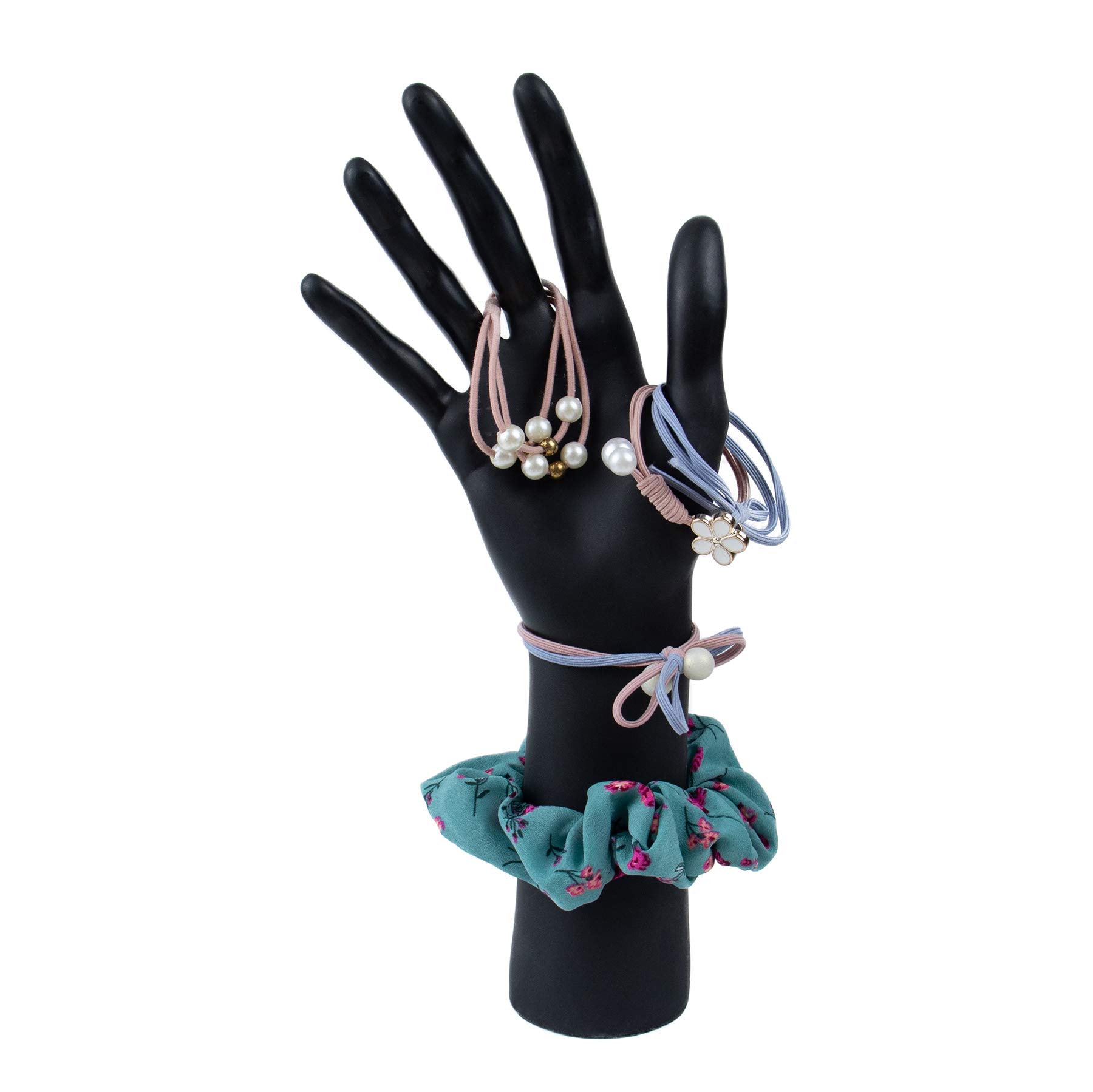AUEAR Manichino Mano Uomo Per Esposizione Gioielli - Supporto In PVC Bianco Per Anelli, Orologi, Bracciali E Guanti (Altezza 29 Cm) - 3