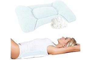 HOMBYS Adjustable Lumbar Support Bed Pillow
