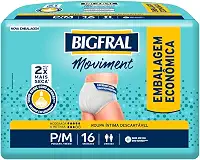 Roupa Íntima Bigfral Moviment P/M 16 Unidades