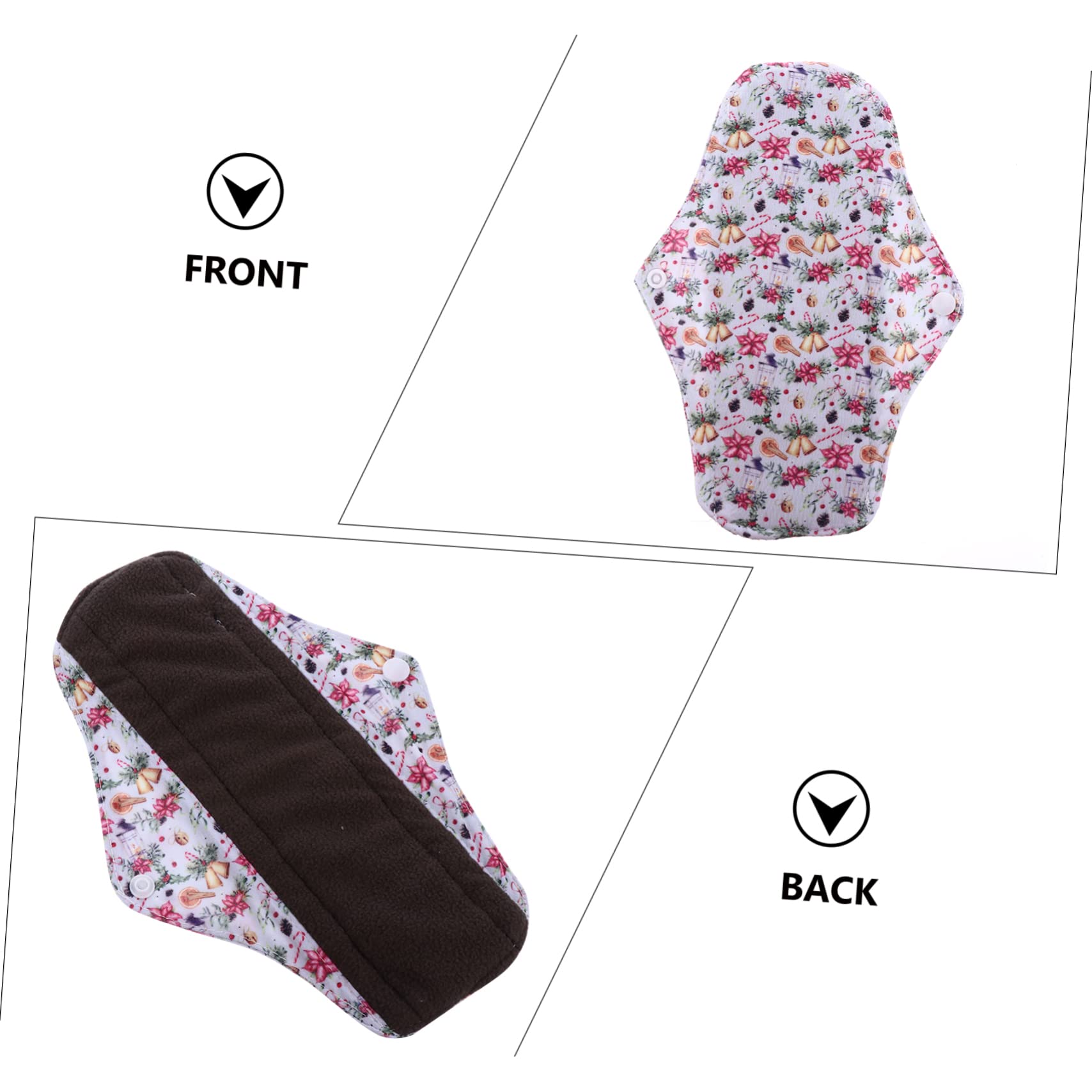 Beaupretty 6 Compresas Menstruales Reutilizables Para Mujeres Y Niñas Con Bolsa De Almacenamiento A Prueba De Fugas Lavables Y Reutilizables.