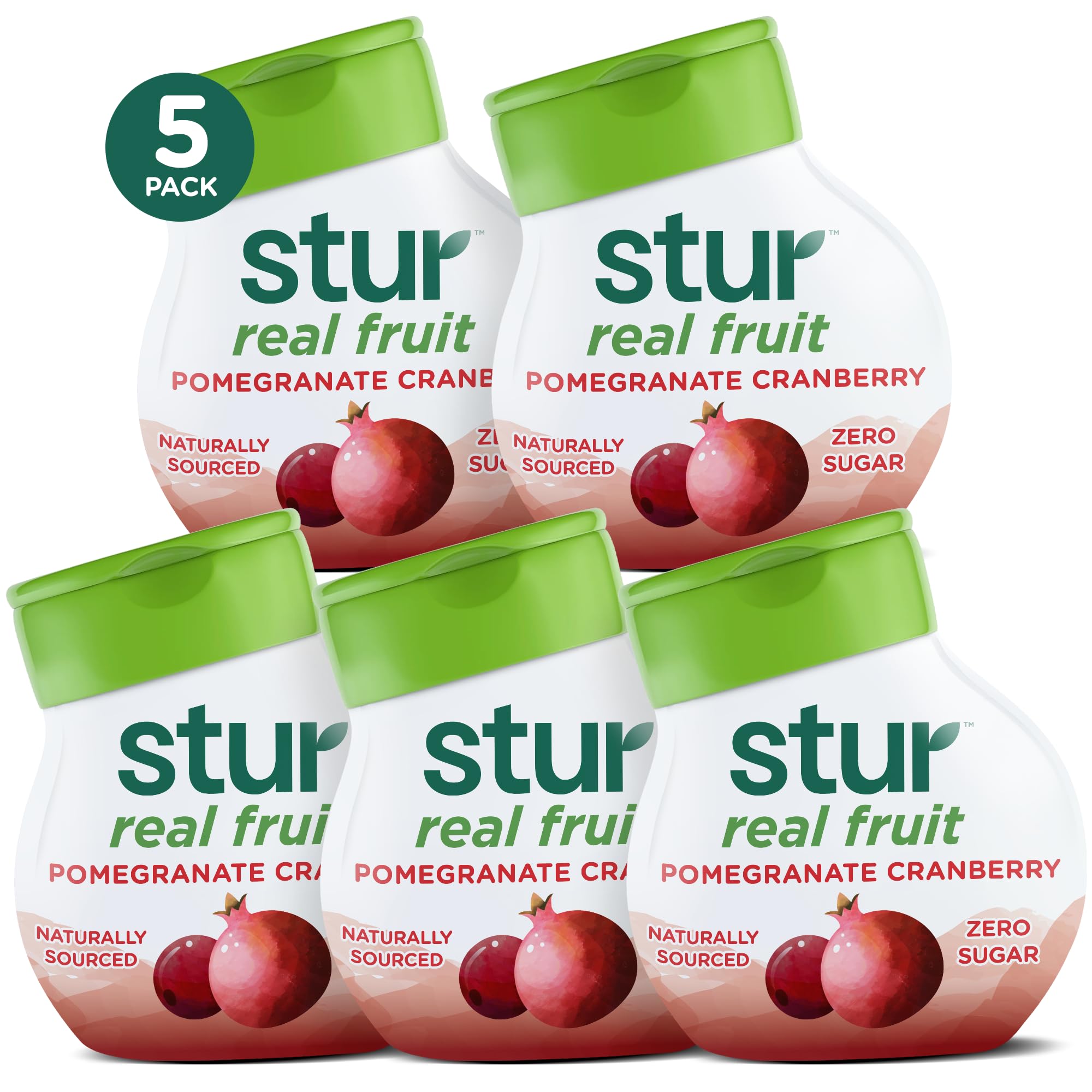 Stur Liquid Water Enhancer | Pomegranate Cranberry | Naturally Sweetened | High in Vitamin C & Antioxidants | Sugar Free | Zero Calories | Keto |