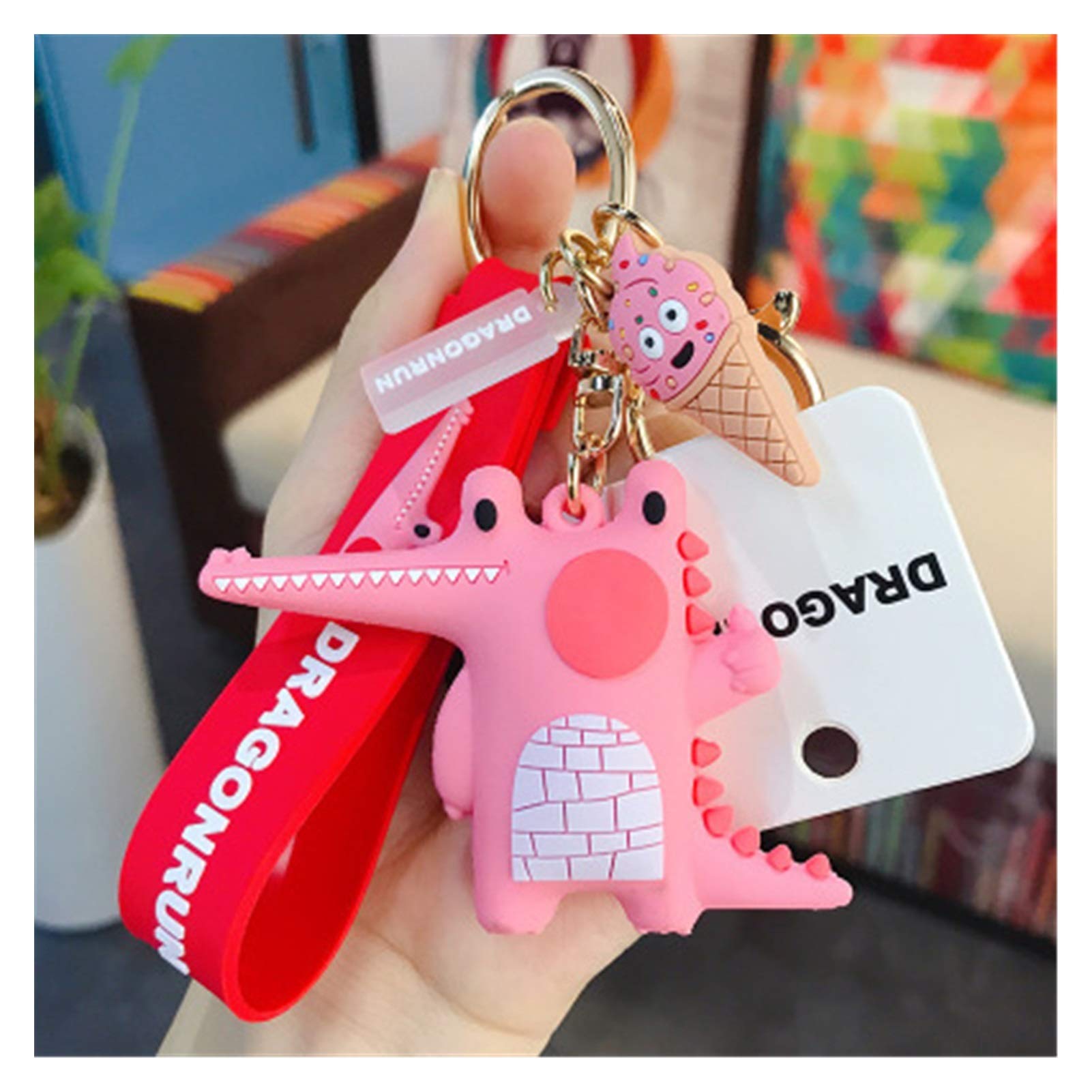 Amazon.co.jp: キーチェーン ユニークなワニフォックスキーリングの