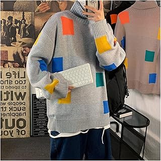 Hong Yi Fei-Shop sweaters for men Fashion O-Neck Sweater Men'S Streetwear Pull OverSized M-2XL Long Sleeves Pullover sweaters