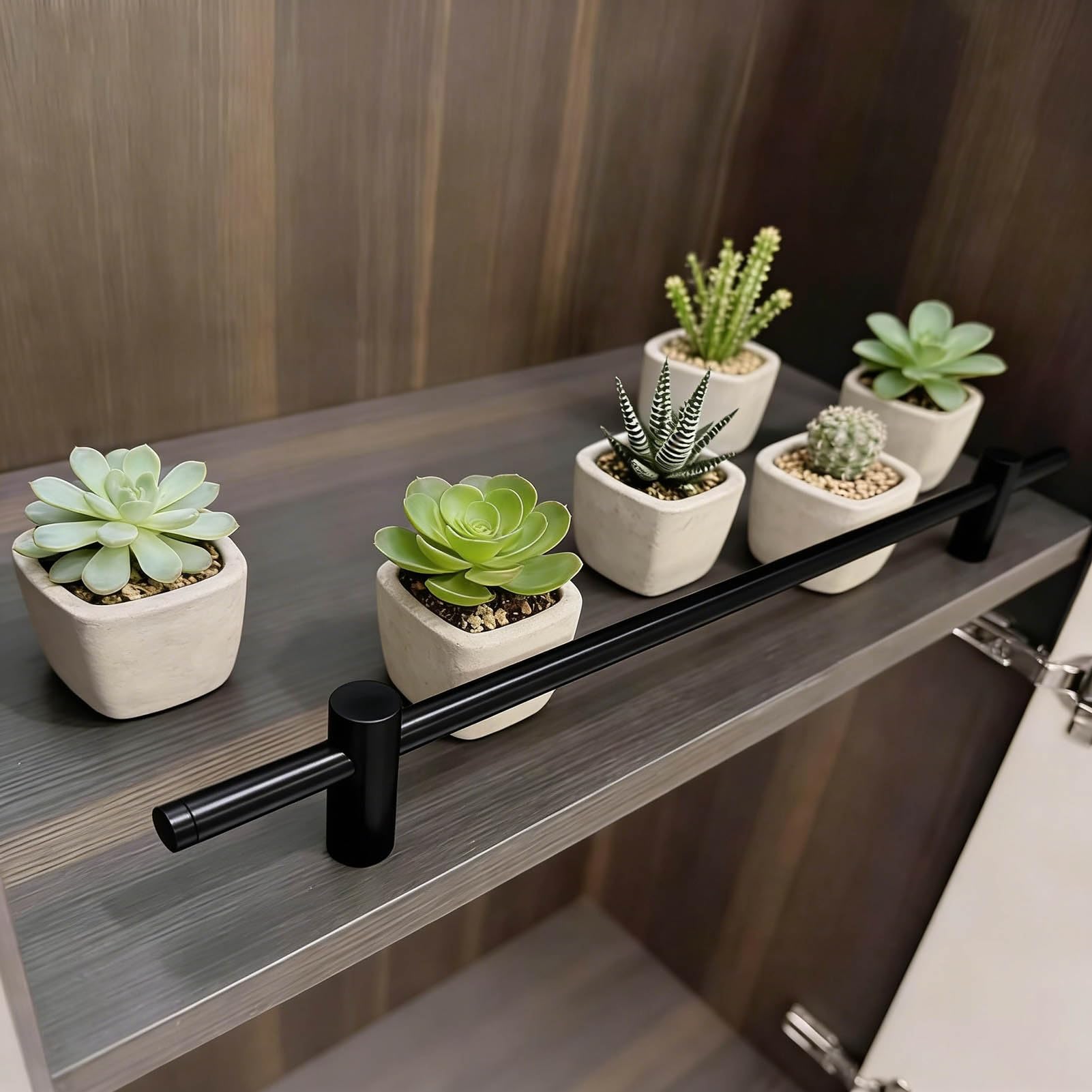 Balustrada ochronna do półek, zestaw metalowych balustrad ochronnych do półek doniczkowych, dekoracyjnych szyn zabezpieczających przed upadkiem 76 cm, poręcze zabezpieczające przed przewróceniem broni