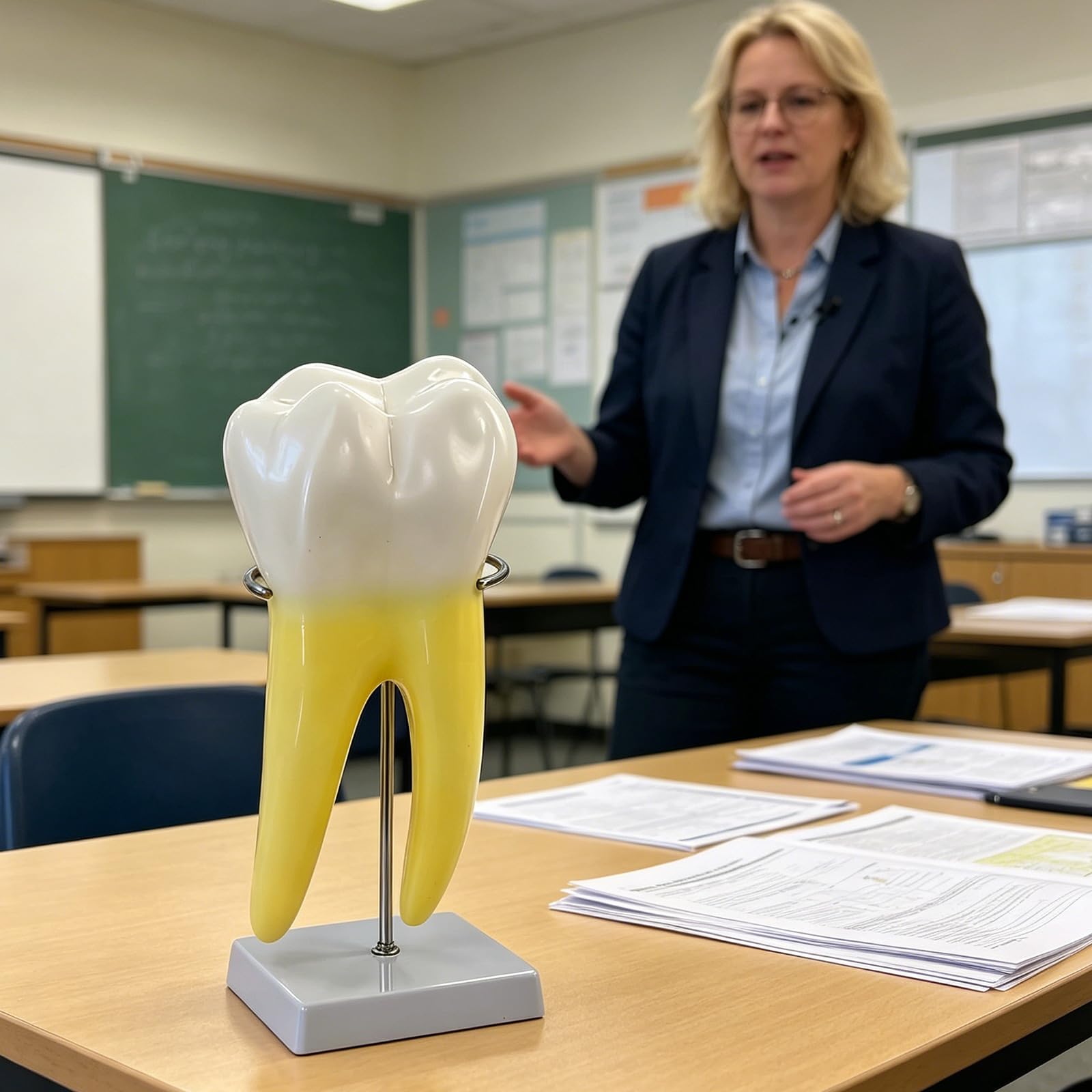 Modello dimostrativo accurato anatomia dei denti Insegnamento molare umano Ideale per l ' insegnamento e l ' apprendimento degli studenti Uso della formazione odontoiatrica