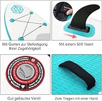 Goosehill 10'6" Felfújható Stand Up Paddleboard Dupla Réteg SUP Deszka Kezdőknek 3