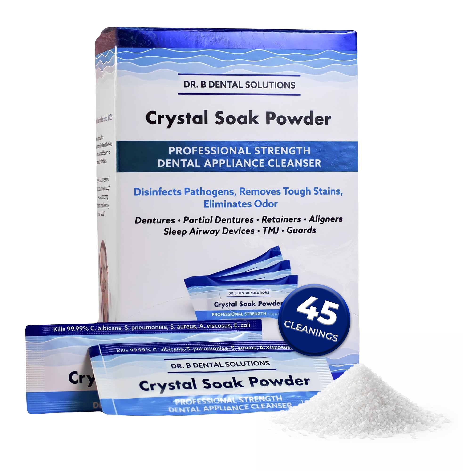 SAVE ALL DENTAL POWDER 30包入り×2個 Amazon.com: Dr. B Dental Solutions Powder Crystal Soak Cleanser