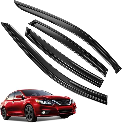 Ricmjend Deflectores de visera lateral con cinta adhesiva para Subaru XV Crosstrek 2018-2022 y Subaru Impreza Hatchback 2017-2022